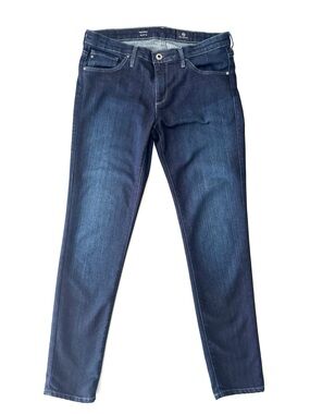 AG Adriano Goldschmied The Stilt Cigarette Leg Jeans 29R Dark Wash Stretch